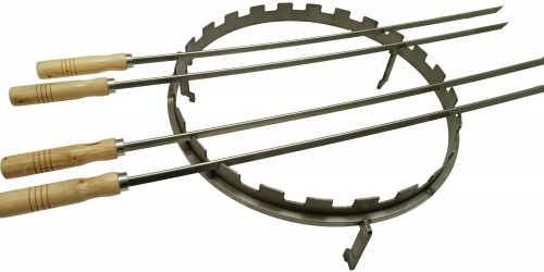 Spießset für Feuerplattengrill