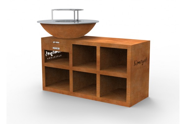 Corten Jupiter Brazier L -...