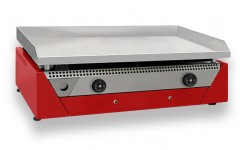 Electric plancha hard chrome RAINBOW Red 70cm