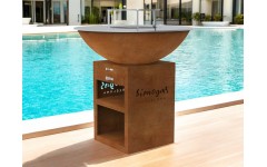 BRASERO Corten: Modèle Saturn 100cm