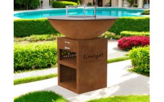 BRASERO Corten: Modèle Saturn 100cm