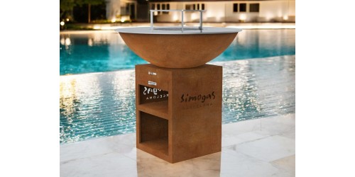 Brasero corten - Modelo Saturno L - 100cm