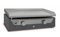 PLANCHA GAS PROFI-RAINBOW GRAU Pressstahl chromiert