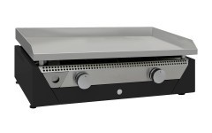 Plancha Gaz Acier Rectifié RAINBOW BLACK