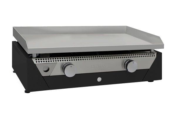 Plancha Gaz Acier Rectifié RAINBOW BLACK
