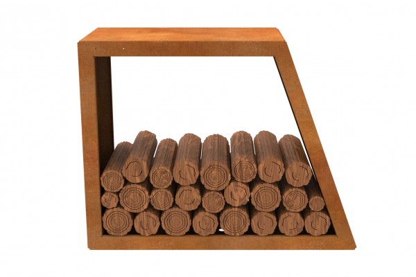 Corten Steel Log Holder...