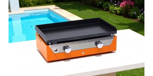 Plancha Gaz Acier Laminé au Carbone RAINBOW ORANGE