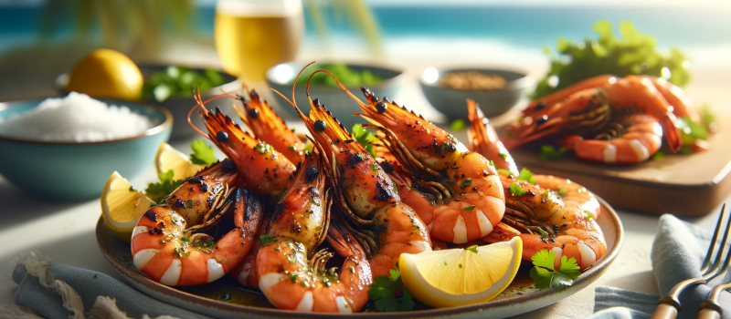 Marinade de crevettes à la plancha