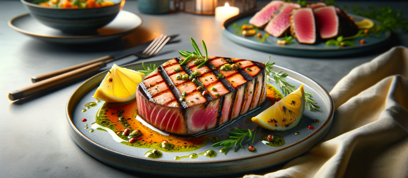 Marinade de thon à la plancha