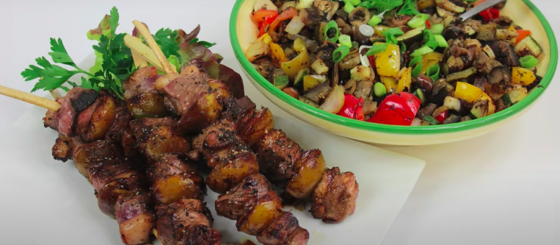 Brochettes de canard, au Miel et Poivre Noir Vasco de Gama du Kerala